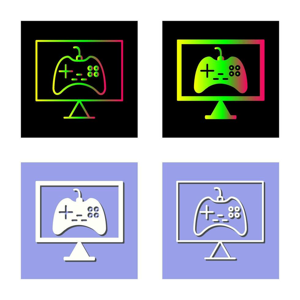 Unique Online Games Vector Icon