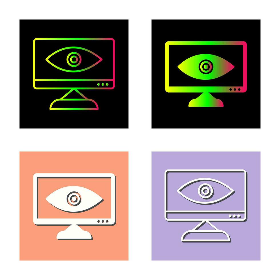 Unique Web Visibility Vector Icon