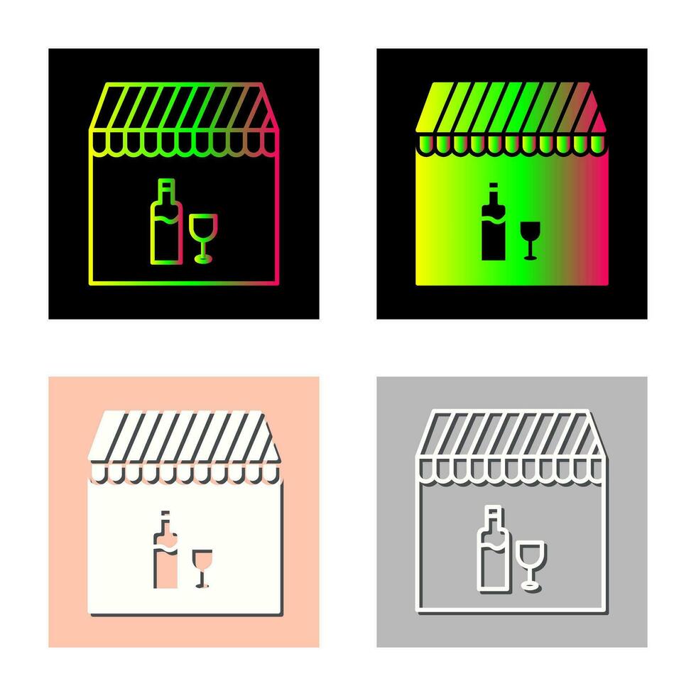 Unique Cafe and Bar Vector Icon