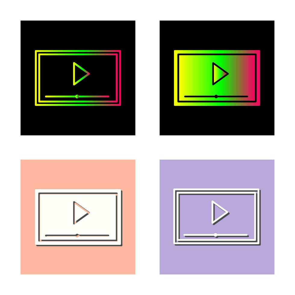 icono de vector de proyección de video