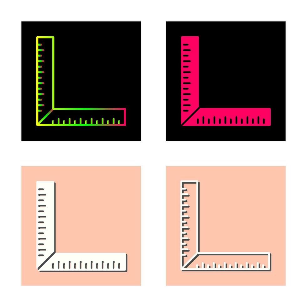 square Ruler Vector Icon