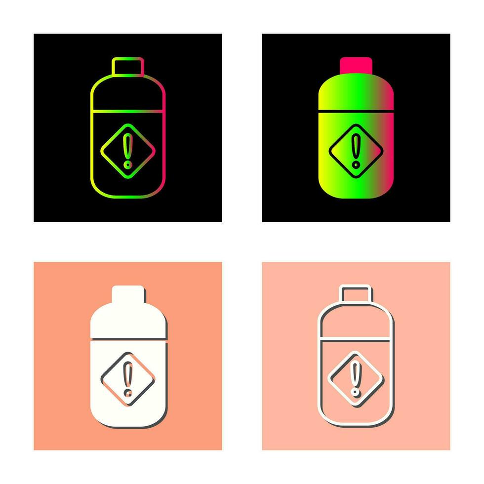 Pesticide Bottle Vector Icon