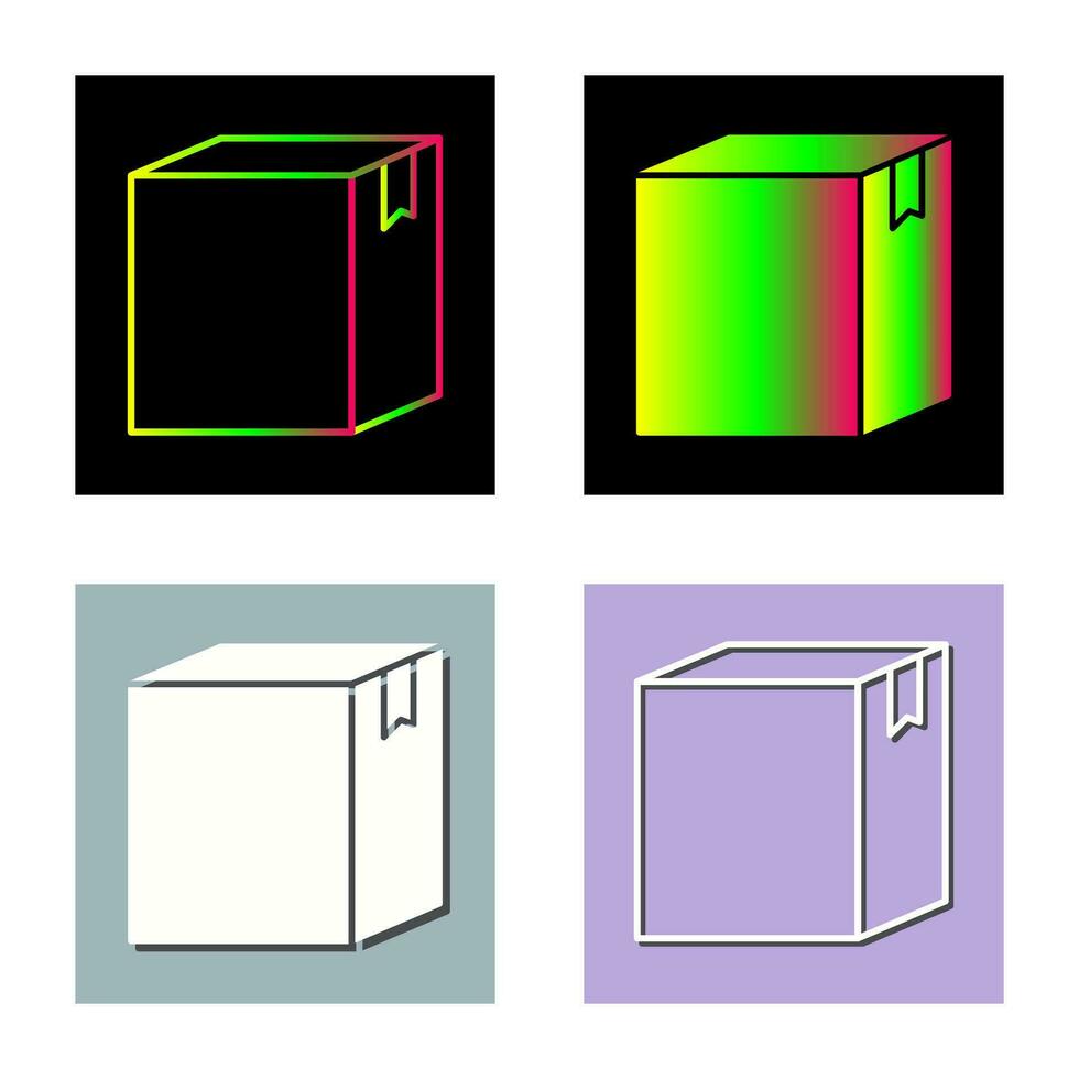 icono de vector de caja