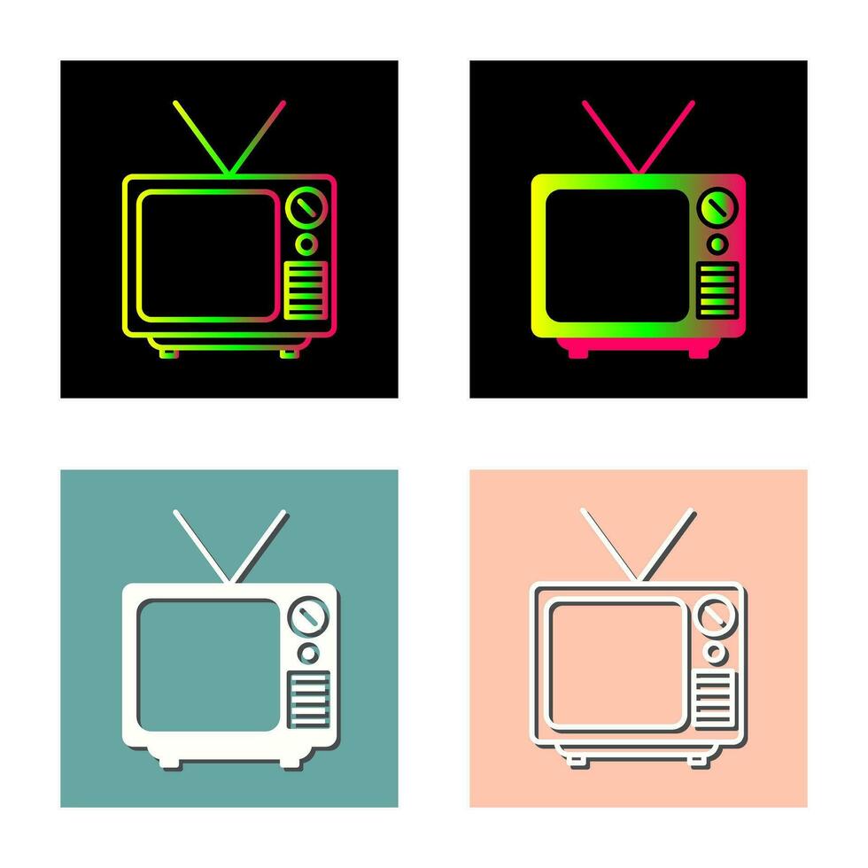 Television Broadcast Vector Icon