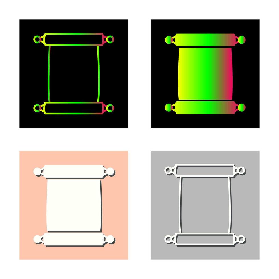 Scroll of Paper Vector Icon