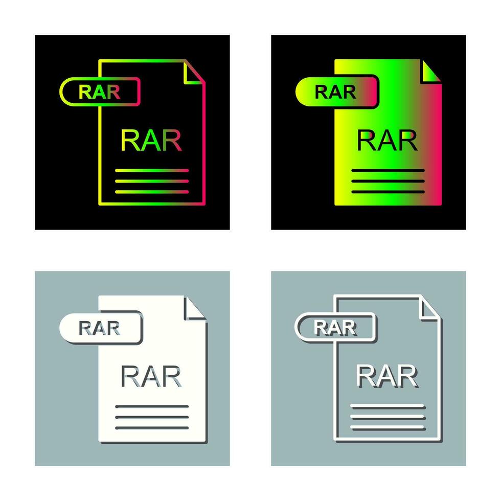 RAR Vector Icon