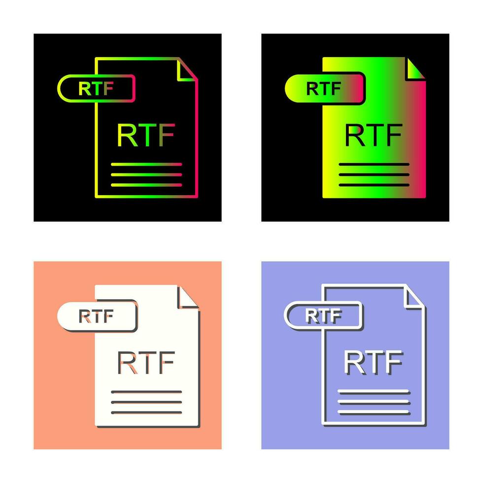 RTF Vector Icon