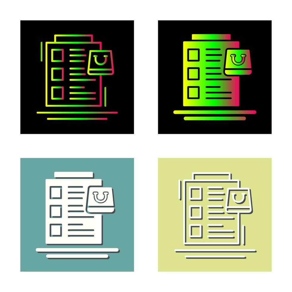 Wish List Vector Icon