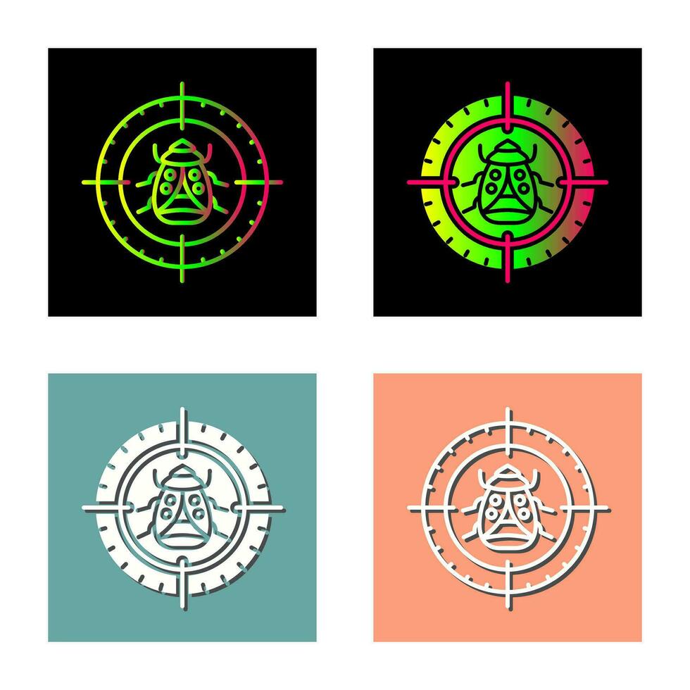 Bug Target Vector Icon