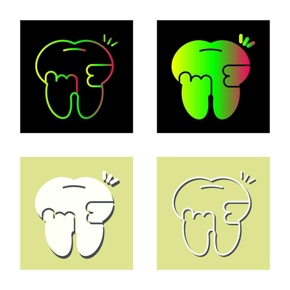 Toothache And Plaque Vector Icon