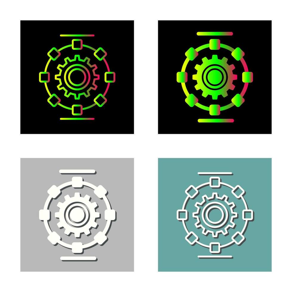 Automated Process Vector Icon
