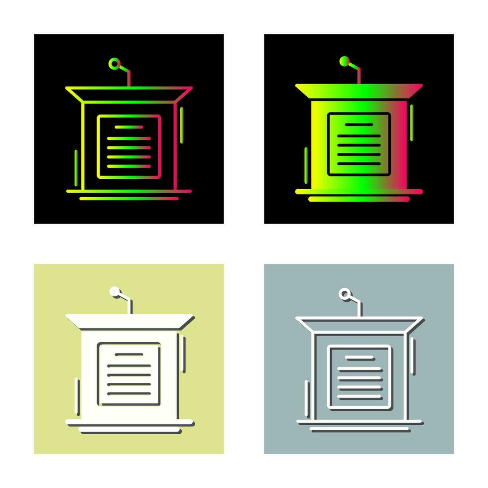 Podium Vector Icon
