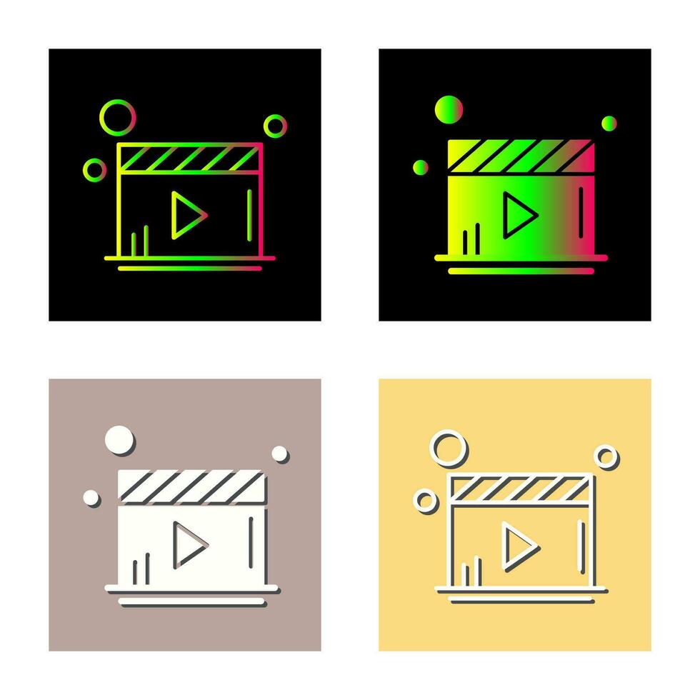 Video Player Vector Icon