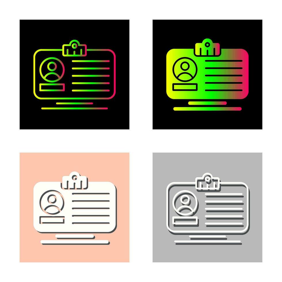 Id Card Vector Icon