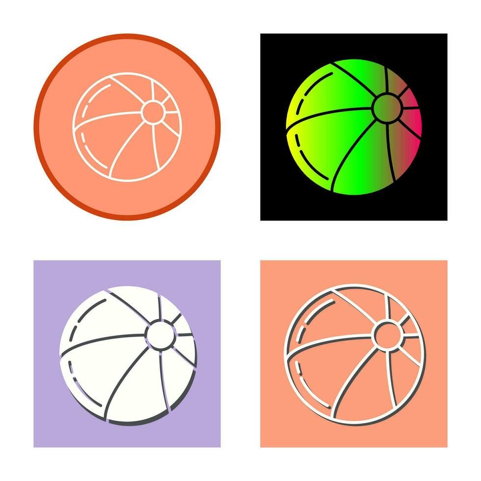 Beach Ball Vector Icon