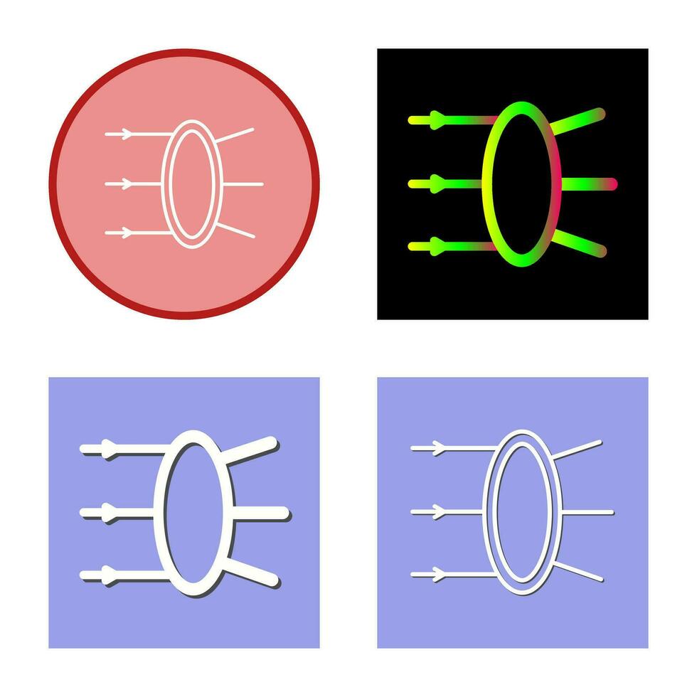 Refraction Vector Icon