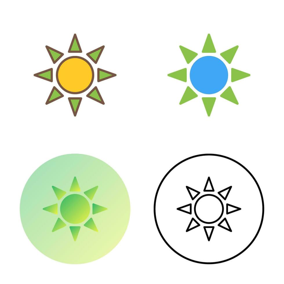 UV Radiation Vector Icon