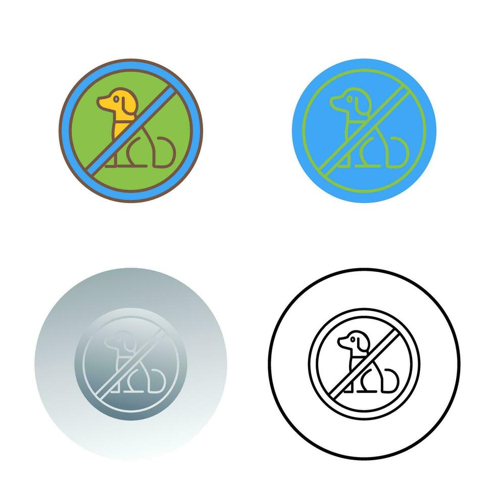 No Pets Vector Icon