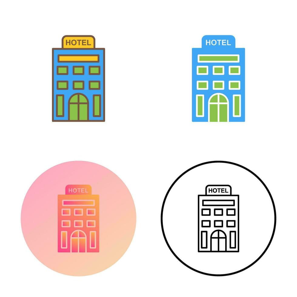 icono de vector de hotel