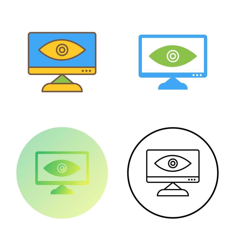 Unique Web Visibility Vector Icon