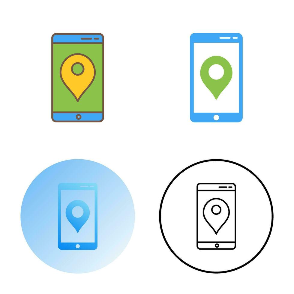 Unique GPS Service Vector Icon