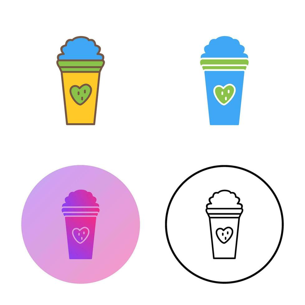 Unique Strawberry Milkshake Vector Icon