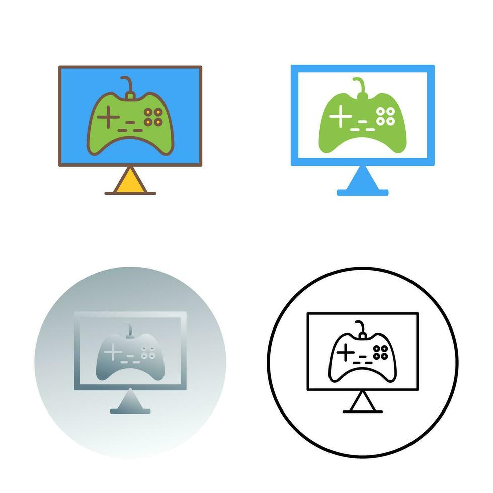 Unique Online Games Vector Icon