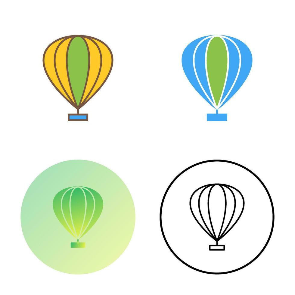 icono de vector de globo de aire caliente