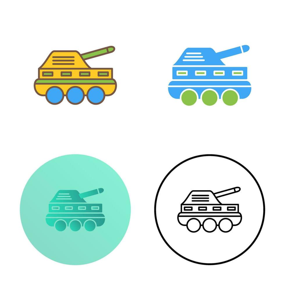 icono de vector de tanque de infantería