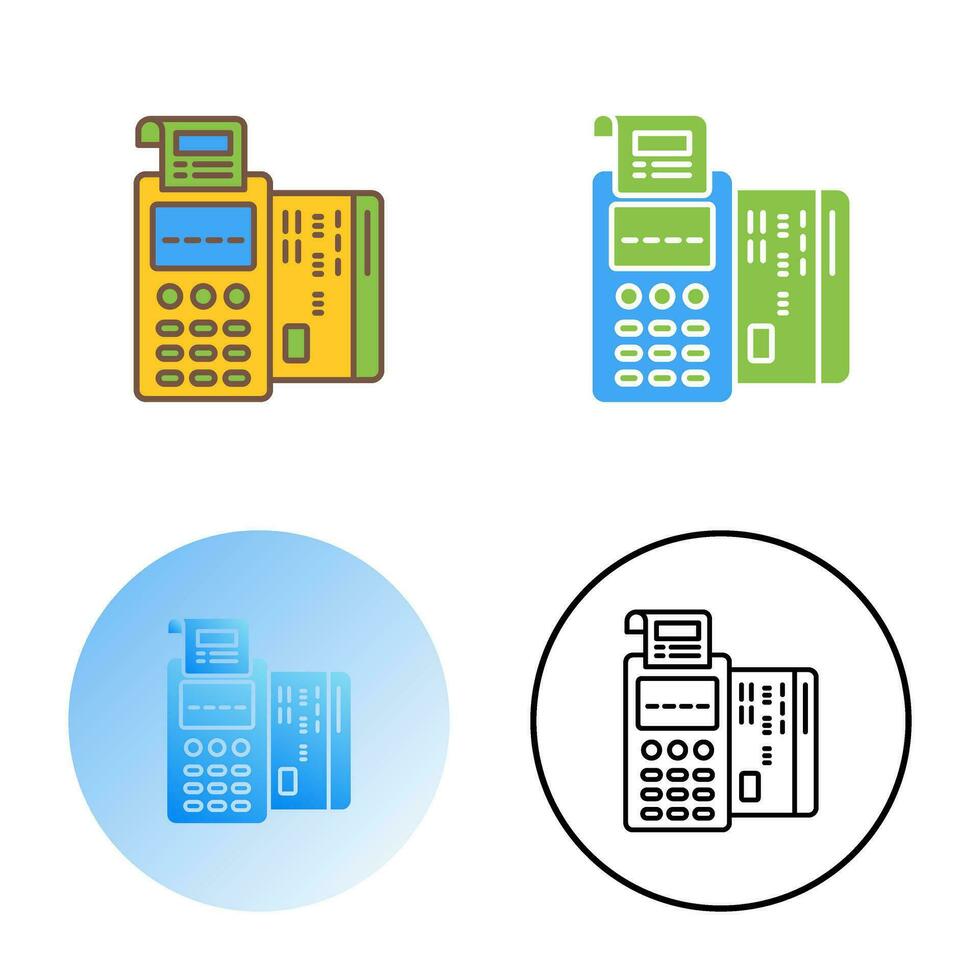 Pos Terminal Vector Icon