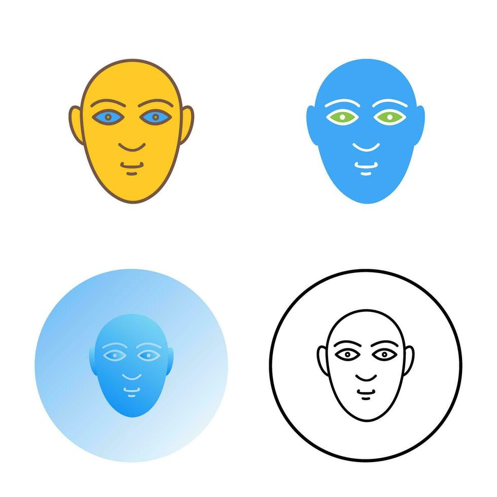 icono de vector de rostro humano