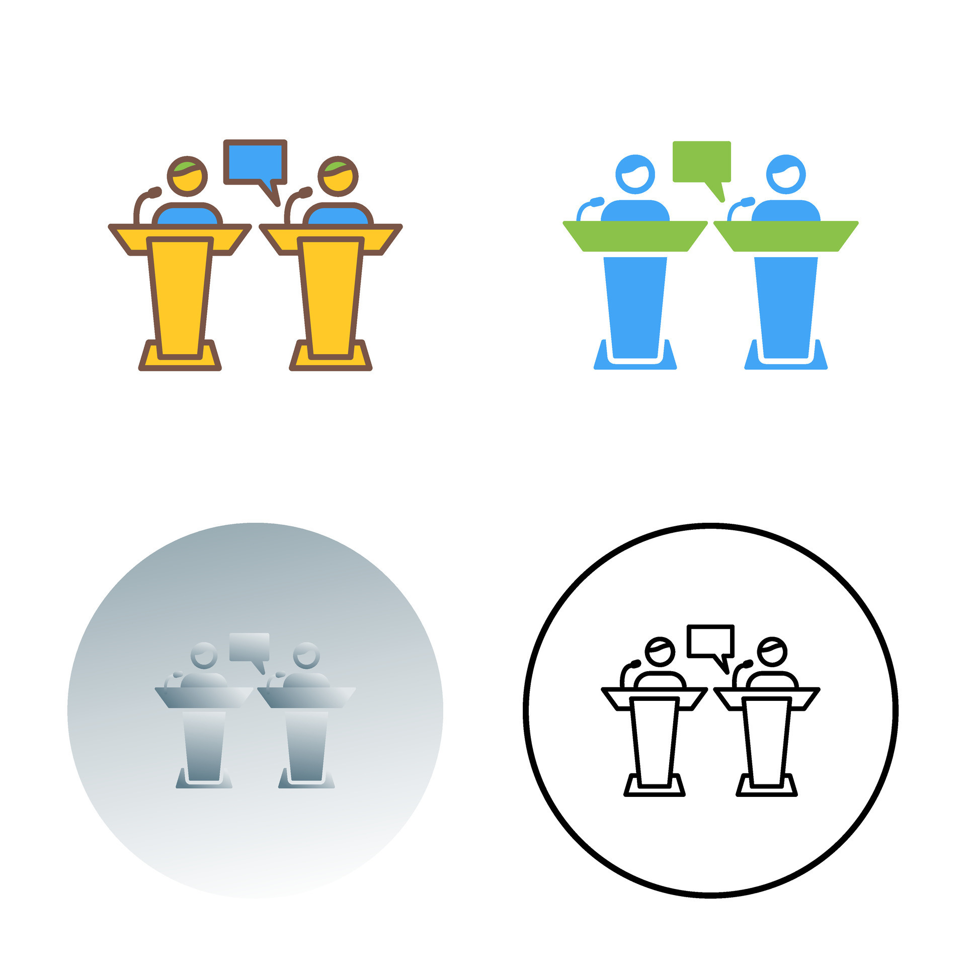 Debate Vector Icon 34169255 Vector Art at Vecteezy