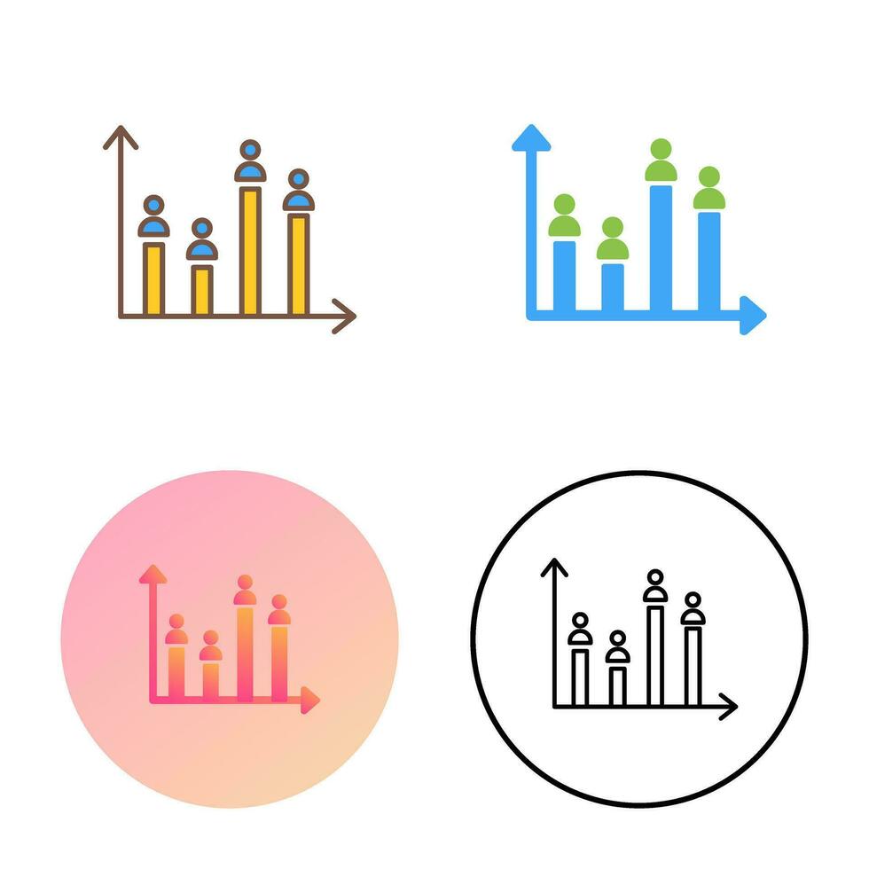 Candidate Graph Vector Icon