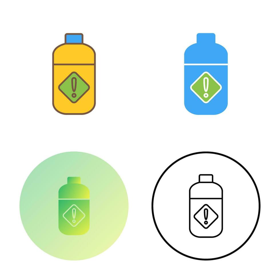 Pesticide Bottle Vector Icon