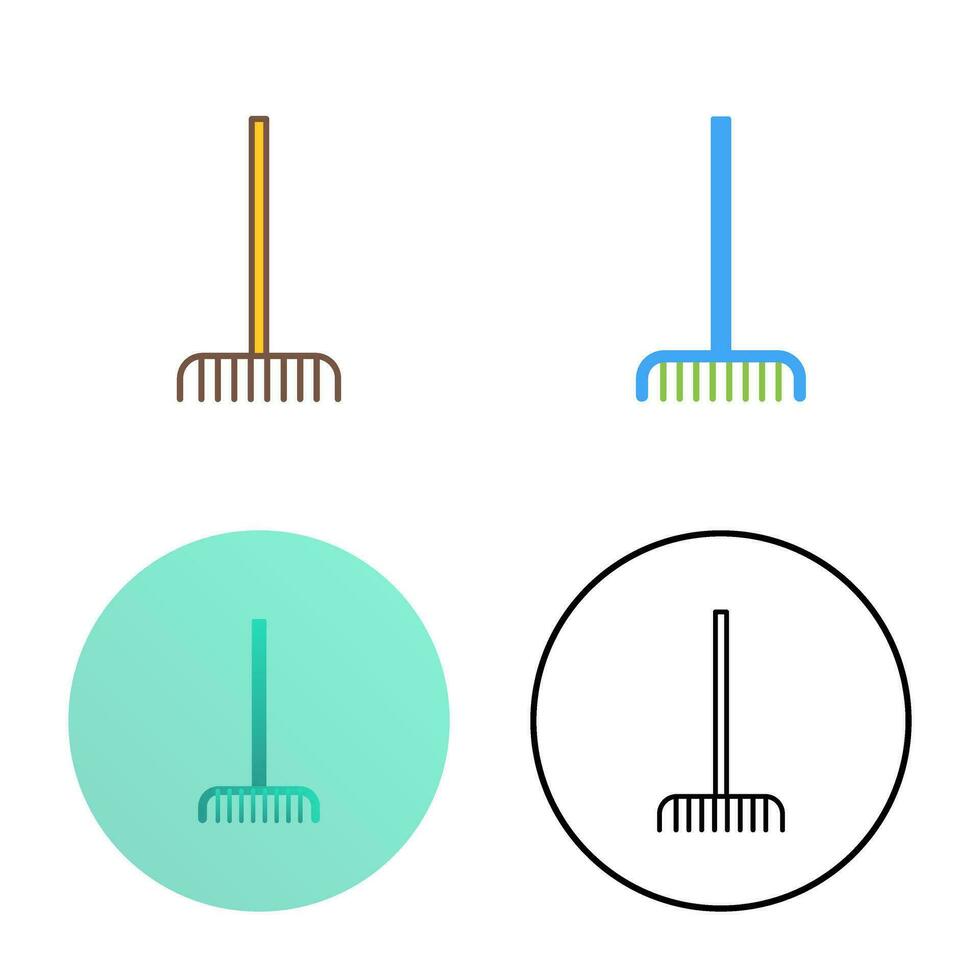 Fork picking Leaves Vector Icon