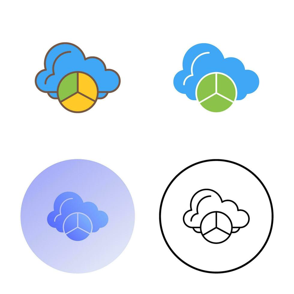 icono de vector de gráfico circular