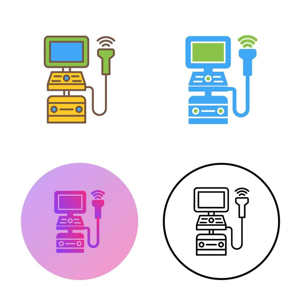 Ultrasound Machine Vector Icon