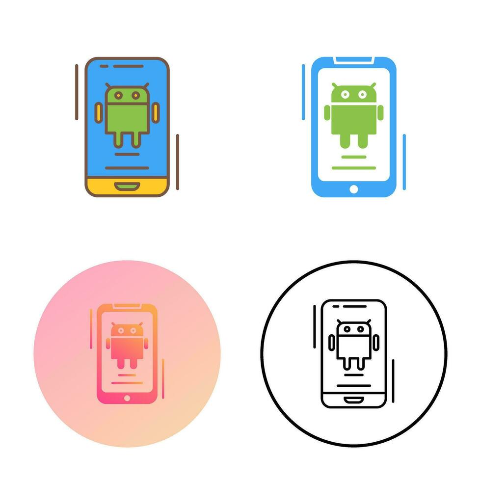 icono de vector de Android