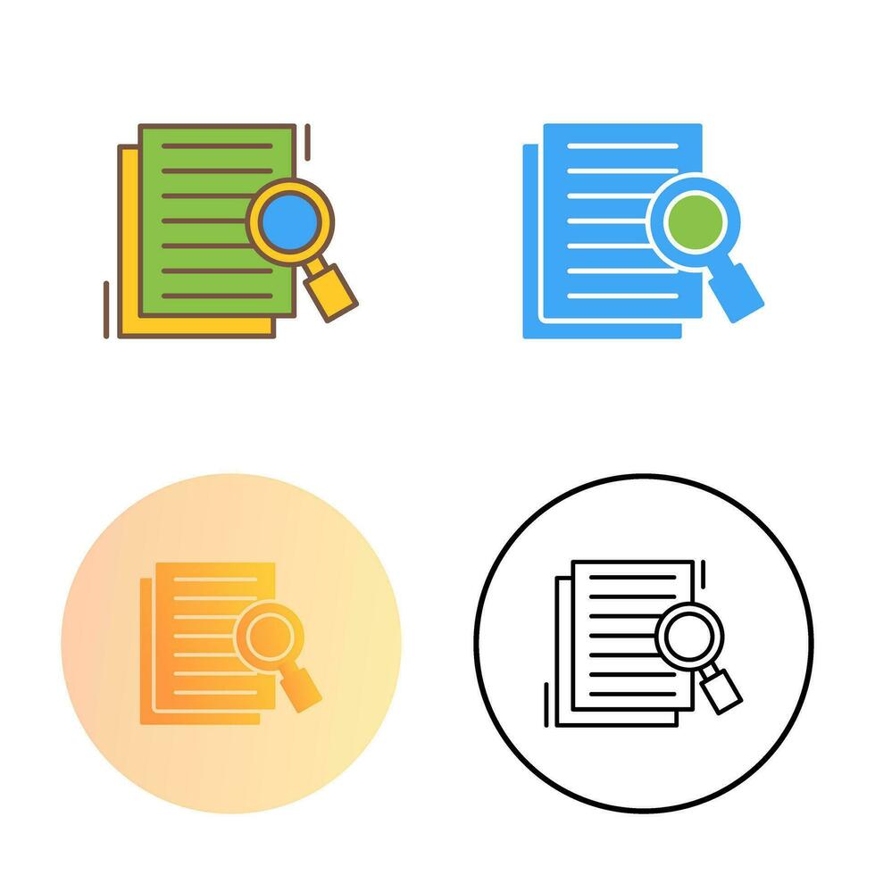 Details Looking Vector Icon