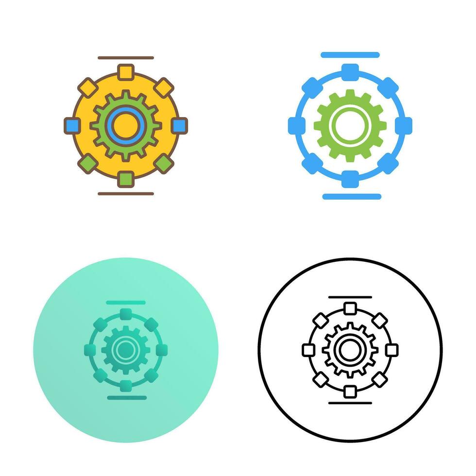 Automated Process Vector Icon