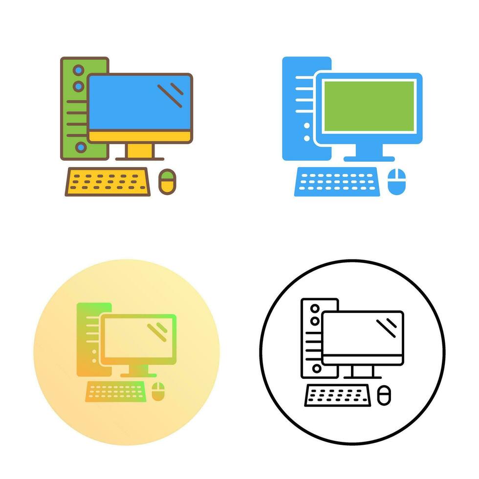Computer Vector Icon