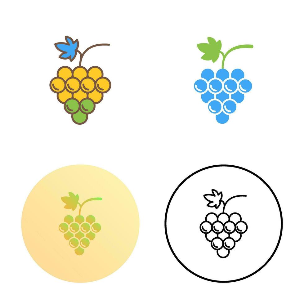 Grapes Vector Icon