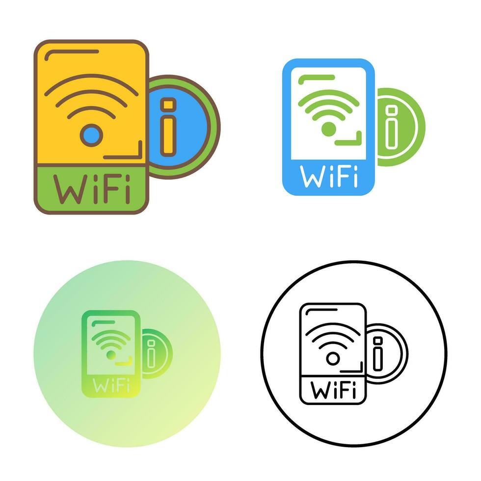 icono de vector de señal wifi