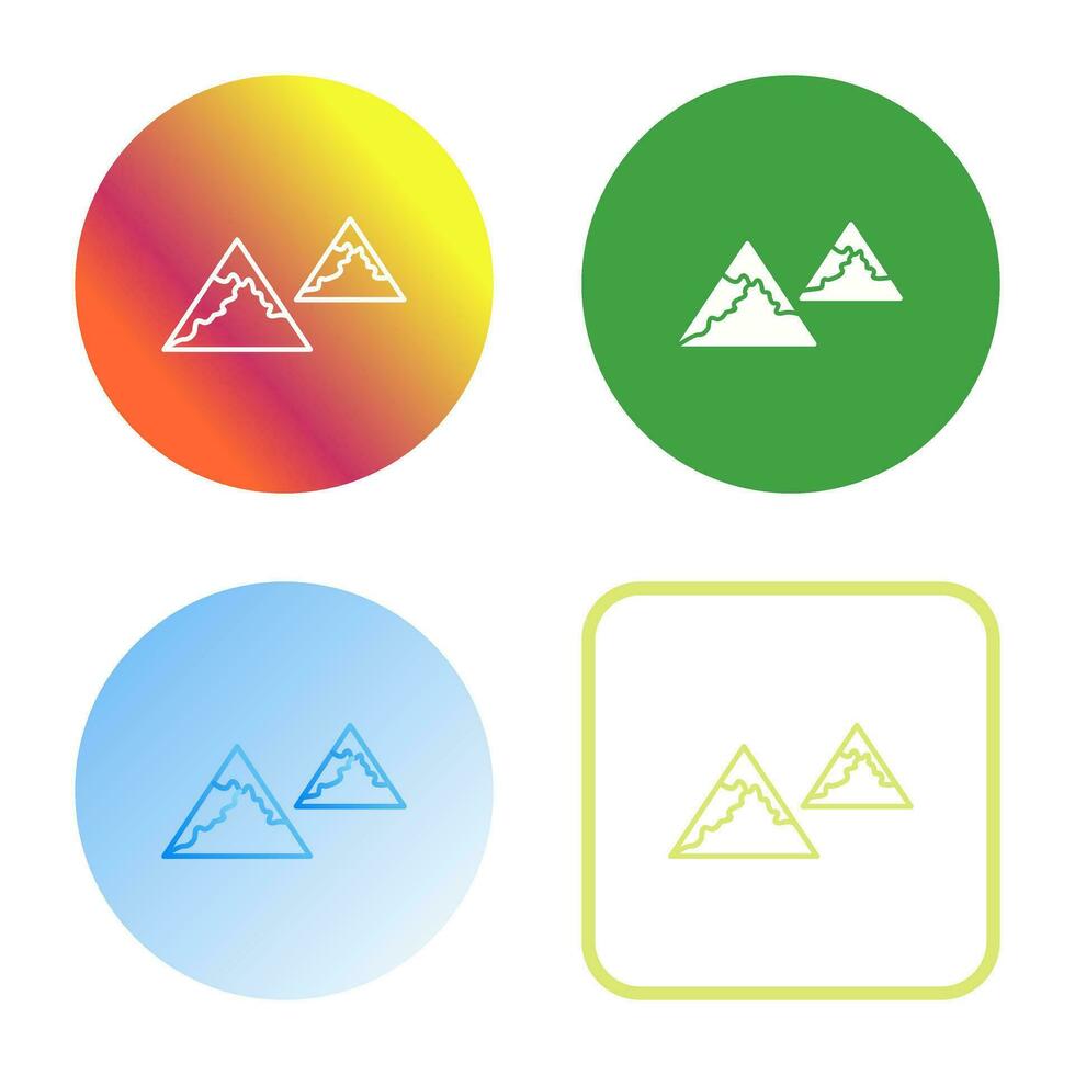 Unique Mountains Vector Icon