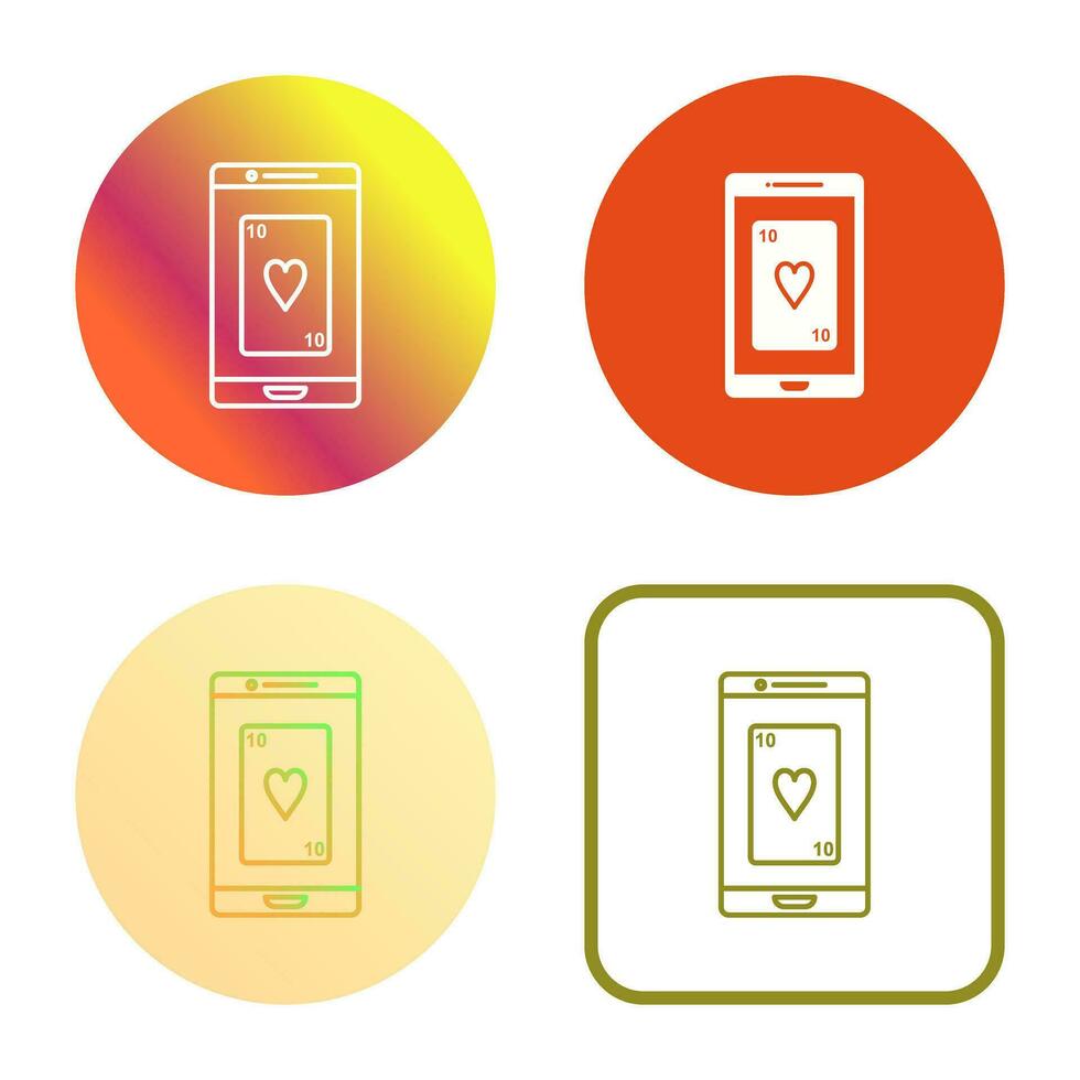 Phone Gambling Vector Icon