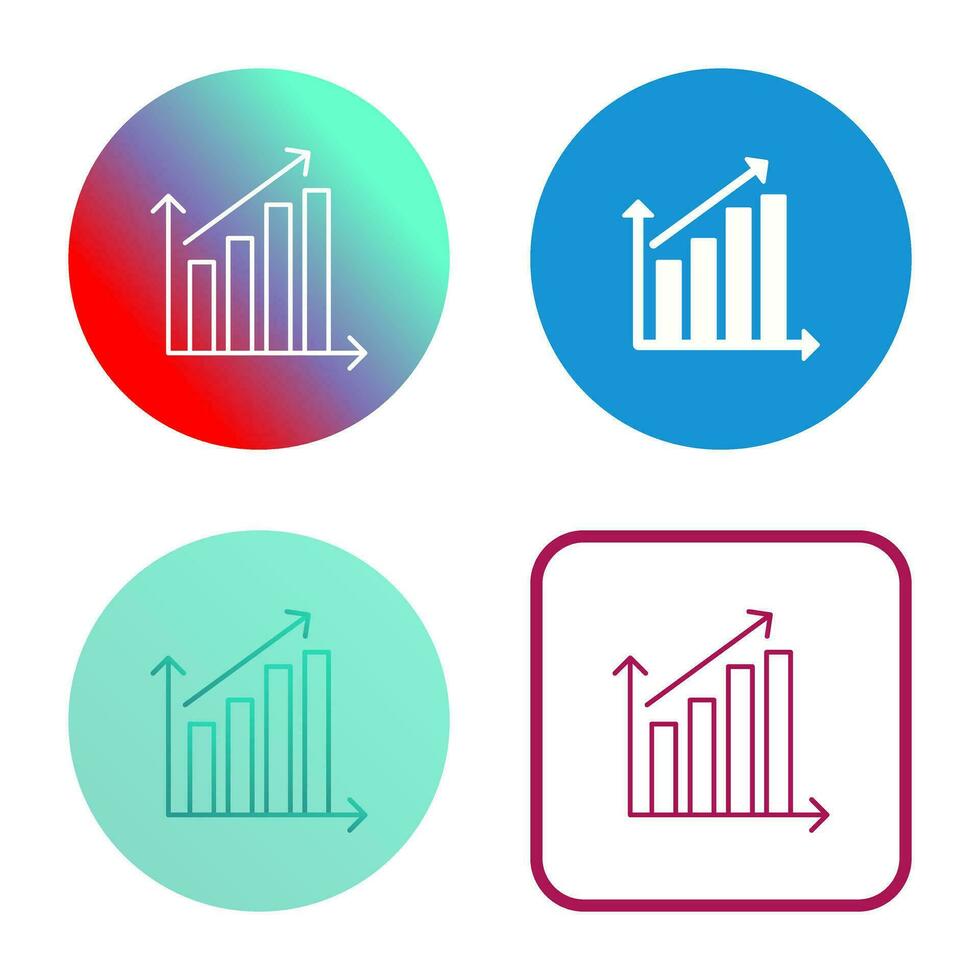 Rising Statistics Vector Icon