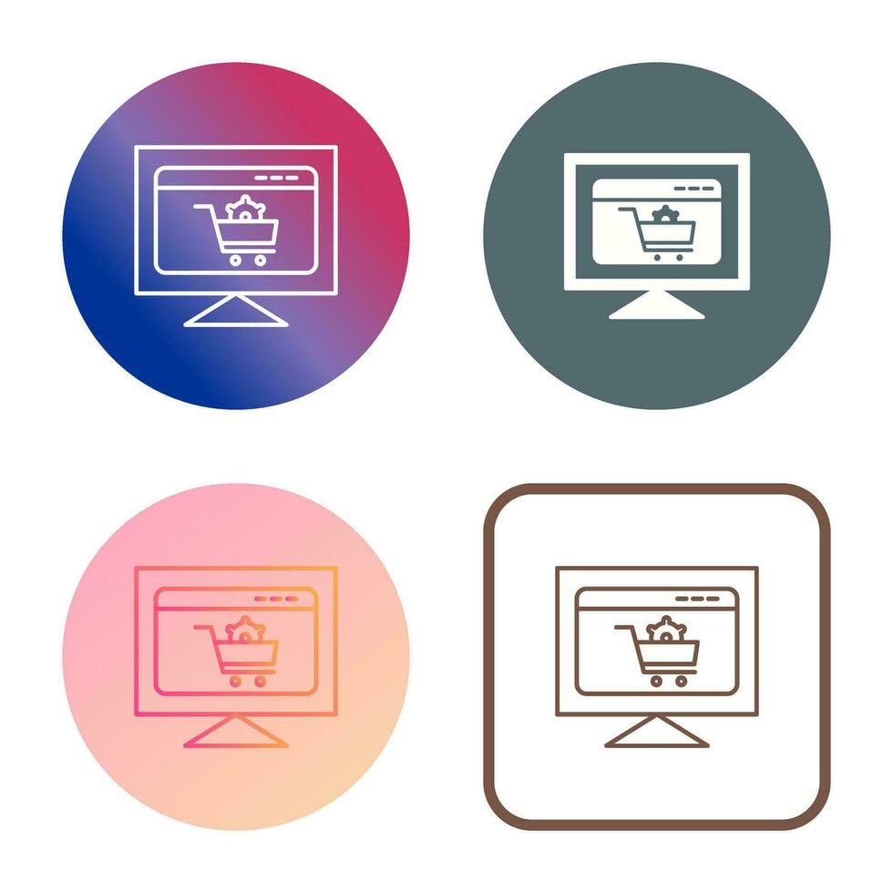 Ecommerce Settings Vector Icon