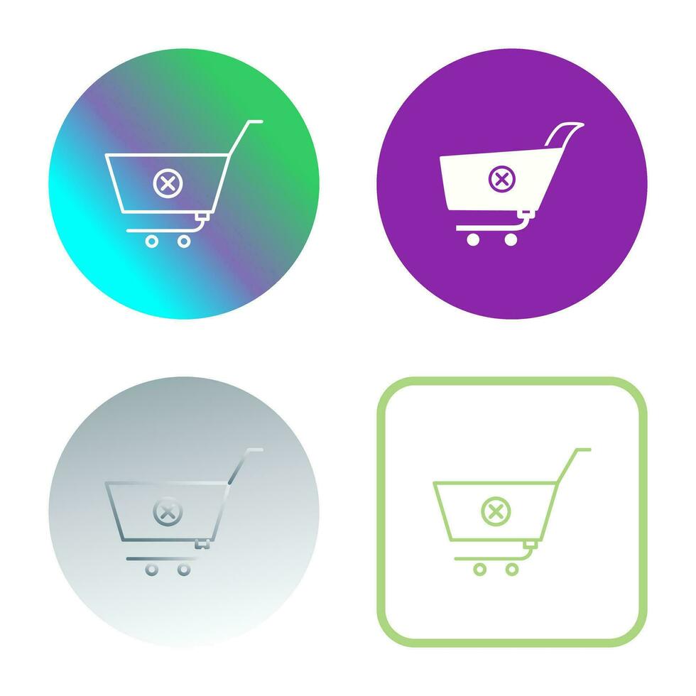 Unique Cancel Order Vector Icon