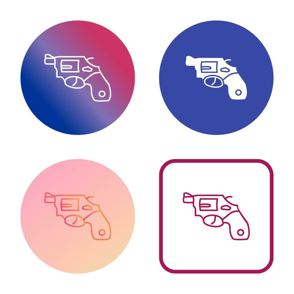 Unique Revolver Vector Icon