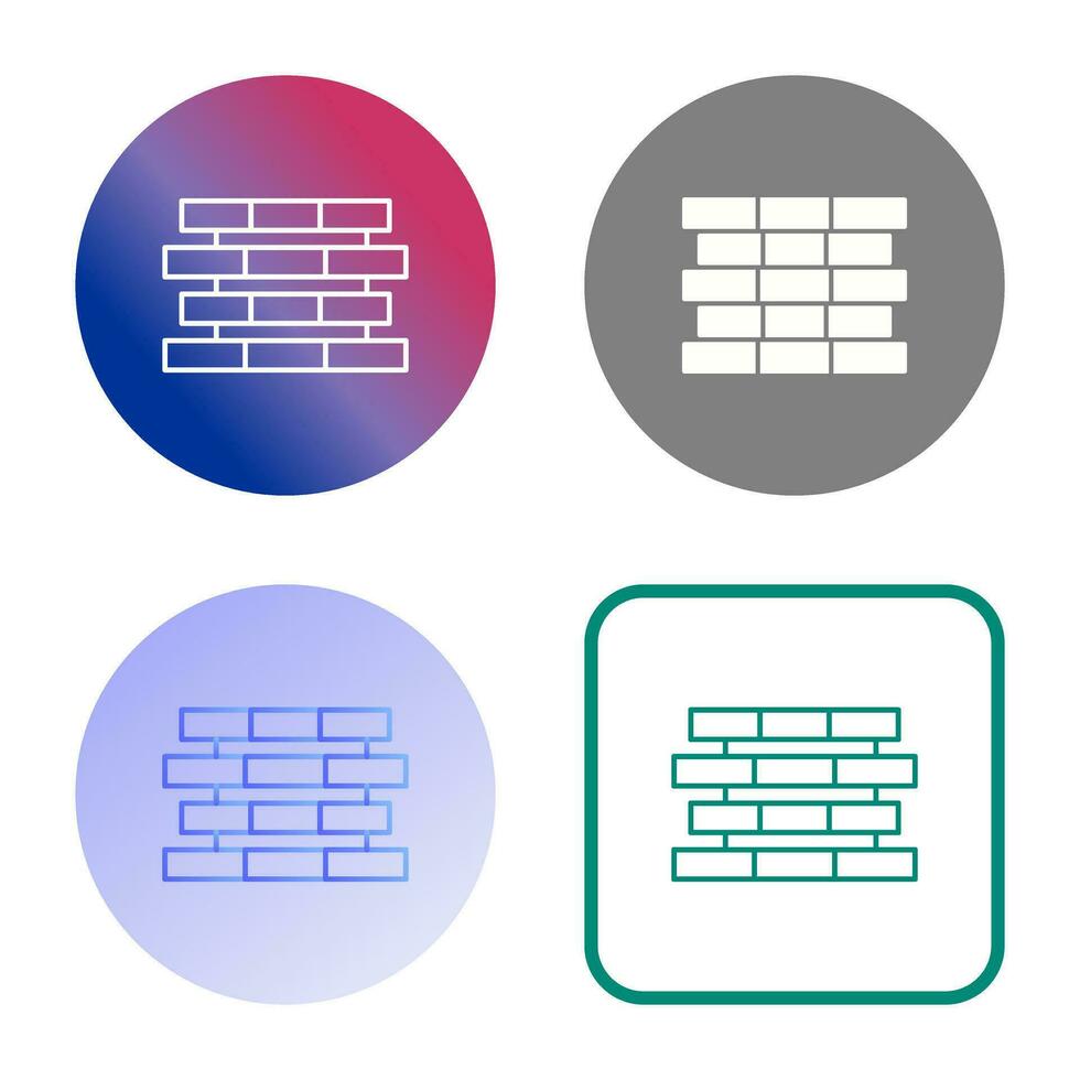 Unique Bricks Vector Icon